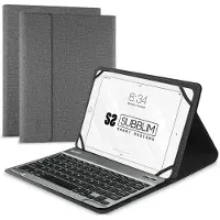 Subblim SUB-KT2-BT0002, QWERTY, Spanisch, 5 Millionen Zeichen, Jede Marke, Grau, 25,6 cm (10.1")