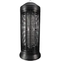 Perel Insektenvernichter, elektrisch, Spannungsgitter 4000 V, herausnehmbare Auffangschale, 600 m², schwarz