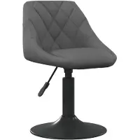 vidaXL Barhocker Dunkelgrau Samt