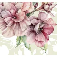 Overig Vliestapete "Digitaldruck Vlies - La Flor - Größe 300 x 280 cm" bedruckt glatt Wohnzimmer, Schlafzimmer