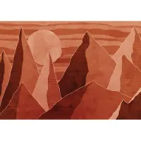 Overig Vliestapete "Digitaldruck Vlies - Desert Mile - Größe 400 x 280 cm" bedruckt glatt Wohnzimmer, Schlafzimmer