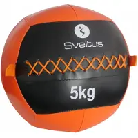 SVELTUS Wandball 5 Kg Schwarz/Orange