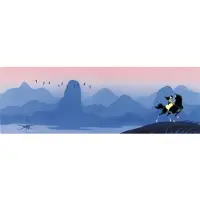 Komar Vliestapete "Digitaldruck Vlies - Mulan Hills - Größe 300 x 100 cm" bedruckt glatt Kinderzimmer