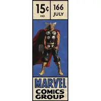 Komar Vliestapete "Digitaldruck Vlies - Thor Retro Comic Box - Größe 100 x 280 cm" bedruckt glatt Kinderzimmer
