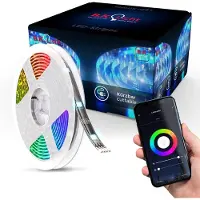 B.K.Licht WiFi LED TV Band 2m USB Streifen Smart Home APP Lichtleiste RGB dimmbar Stripe