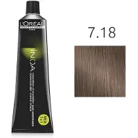 L'Oréal Professionnel Inoa Permanente Färbung 60 ml 7.18 Mittelblond Asch Mokka
