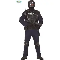 Guirca SWAT Einheit Kostüm für Herren Größe M-L - Fasching Karneval, Größe:M