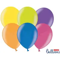 Party Deco Strong Balloons 30cm, Metallic Mix (1 pkt