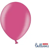 Party Deco Strong Balloons 30cm, Metallic Hot Pink (1 pkt / 100 pc.)