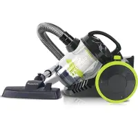 TurboTronic Zyklon Staubsauger – CV07 – beutelloser Bodenstaubsauger mit 19 kPa Saugkraft, kompakter Trockensauger für Parkett, Hartböden, Teppiche, Tierhaare & Hundehaare SCHWARZ