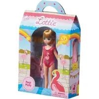 Lottie London Lottie Puppe Poolparty - Sommer Spielset mit Flamingo