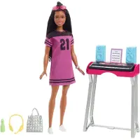 Barbie Mattel GYG40 Bühne frei für große Träume Brooklyn Puppe mit Keyboard