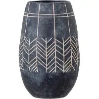 Bloomingville Blooming Ville Mahi Deco Vase | Schwarz | Keramik | 82051764