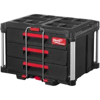 Milwaukee 4932472130 Packout Werkzeugkoffer mit 3 Schubladen