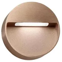 LIGHT-POINT Serious 1 Wandleuchte IP54 2700K Rose Gold - , dimmbar, Bronze / Altmessing, für Terrasse, Aluminium