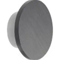 LIGHT-POINT Soho W1 Wandlampe, Ø 12 cm, IP54, CCT, grau - , dimmbar, Metallisch, für Terrasse, Aluminium