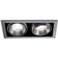 LIGHT-POINT Ghost +2 Einbauspots 18W 2700/3000K Titanium - , dimmbar, Metallisch, für Wohnzimmer, Metall