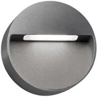 LIGHT-POINT Serious 3 Wandleuchte IP54 2700K Titanium - , Metallisch, für Terrasse, Aluminium
