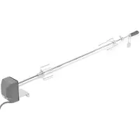 vidaXL Rotisserie Grill mit Elektromotor Stahl 1200 mm