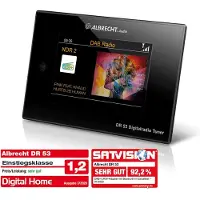 Albrecht DR53, Uhr, Digital, DAB, DAB+, FM, Automatischer Suchlauf, 10,2 cm (4"), Schwarz