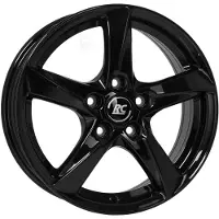RC Design 16 Zoll Alufelge RC30 16"x7" 5x108 PCD ET37 63,4mm Felge Schwarz