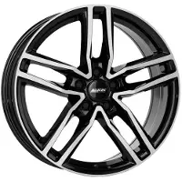 Alutec 19 Zoll Alufelge Ikenu 19"x8" 5x112 PCD ET38 66.50mm Felge Schwarz Frontpoliert