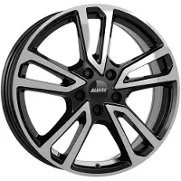 Alutec 17 Zoll Alufelge Tormenta 17"x7" 5x114.3 PCD ET40 66.10mm Felge Matt Schwarz Frontpoliert