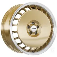 Ronal 18 Zoll Alufelge R50A 18"x8,0" 5x112 PCD ET45 76,0mm Felge Silber Gold Frontpoliert