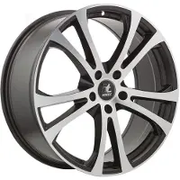 ITWHEELS Alufelge 20 zoll Michelle 5x108 8,5J ET45, Farbe Matt Schwarz Poliert