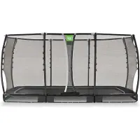 Exit Allure Premium Trampolin 244x427cm, Bodentrampolin, Schwarz