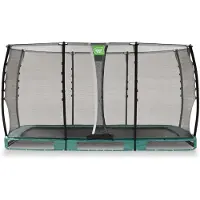 Exit Allure Classic Trampolin 214x366cm, Bodentrampolin, Rechteckig, für Kinder, Grün