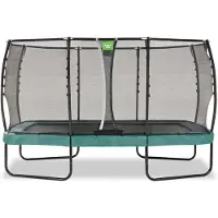 Exit Allure Premium Trampolin 244x427cm, auf Beinen, Rechteckig, Grün