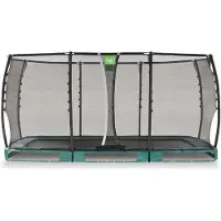 Exit Allure Premium Trampolin 244x427cm, Bodentrampolin, Grün