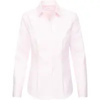 Seidensticker Hemdbluse "Schwarze Rose", Damen, Gr. 4XL (48), rosa, 100% Baumwolle, unifarben, slim fit, ohne Ausschnitt, Blusen Hemdbluse, 1/1 Kragen Uni