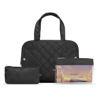 Gillian Jones - 3-piece Cosmetic Bag Set in 100% Recycled Plastic - Kulturbeutel