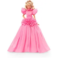 Barbie Signature Pink Kollektion Puppe 3, Puppe (Blond) in Rüschenganz, Geschenk für Sammler