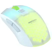 Roccat Burst Pro Air, Beidhändig, Optisch, RF Wireless + Bluetooth + USB Type-C, 19000 DPI, Weiß