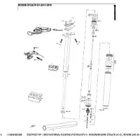 RockShox Schwimmender Kolben Sattelstütze IFP Reverb/Stealth A1-C1AXS A1