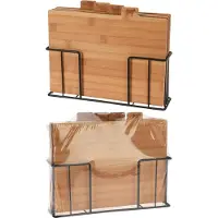 Excellent houseware 5-teiliges Bambus Schneidebrett Set