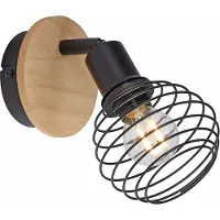 JUST LIGHT LED Deckenleuchte EUGEN Eichenholz Optik für Wand- und Deckenmontage geeignet, Spotkopf dreh- und schwenkbar Wohnräume, z.B. Wohnzimmer, Schlafzimmer, Esszimmer, Arbeitszimmer, Flur