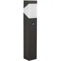 LUCANDE Sockelleuchte Kiran, 60 cm, Sensor, grau, IP44, E27