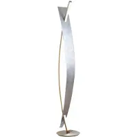 LUCANDE LED-Stehleuchte Marija, silber, dimmbar, 140 cm