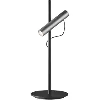 LIGHT-POINT Spirit T1 Tischleuchte Dim. Titanium/Schwarz - , dimmbar, Metallisch, für Wohnzimmer, Aluminium