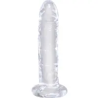 King Cock Clear 6 - Dildo mit Saugnapf (17,8 cm)