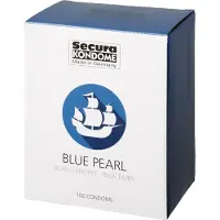 Secura *Blue Pearl* blaue, genoppte Kondome 100 St