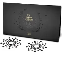 Bijoux indiscrets Schimmernde Diamant-Nippelsticker (schwarz)
