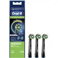 Oral-B Cross Action CleanMaximiser schwaz, 3 Stück Aufsteckbürsten