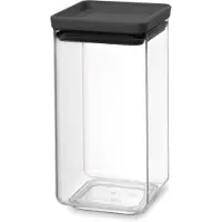 Brabantia Tasty+ Stapelbarer Vorratsbehälter 1,6 L - Dark Grey