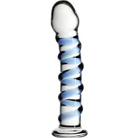 Icicles Glasdildo 'No. 5“ mit Stimulationsspirale | Heiß- und Kalt-Spielchen 1 St