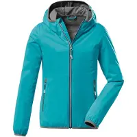 Killtec Kinder Softshell Jacke mit Kapuze, packbar KOS 164 GRLS SFTSHLL JCKT
